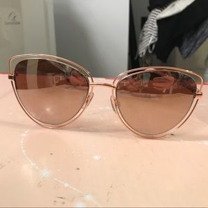 Rose gold sunglasses
